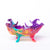 Kate Rohde Swirling Antler Bowl - Purple Lip Rainbow