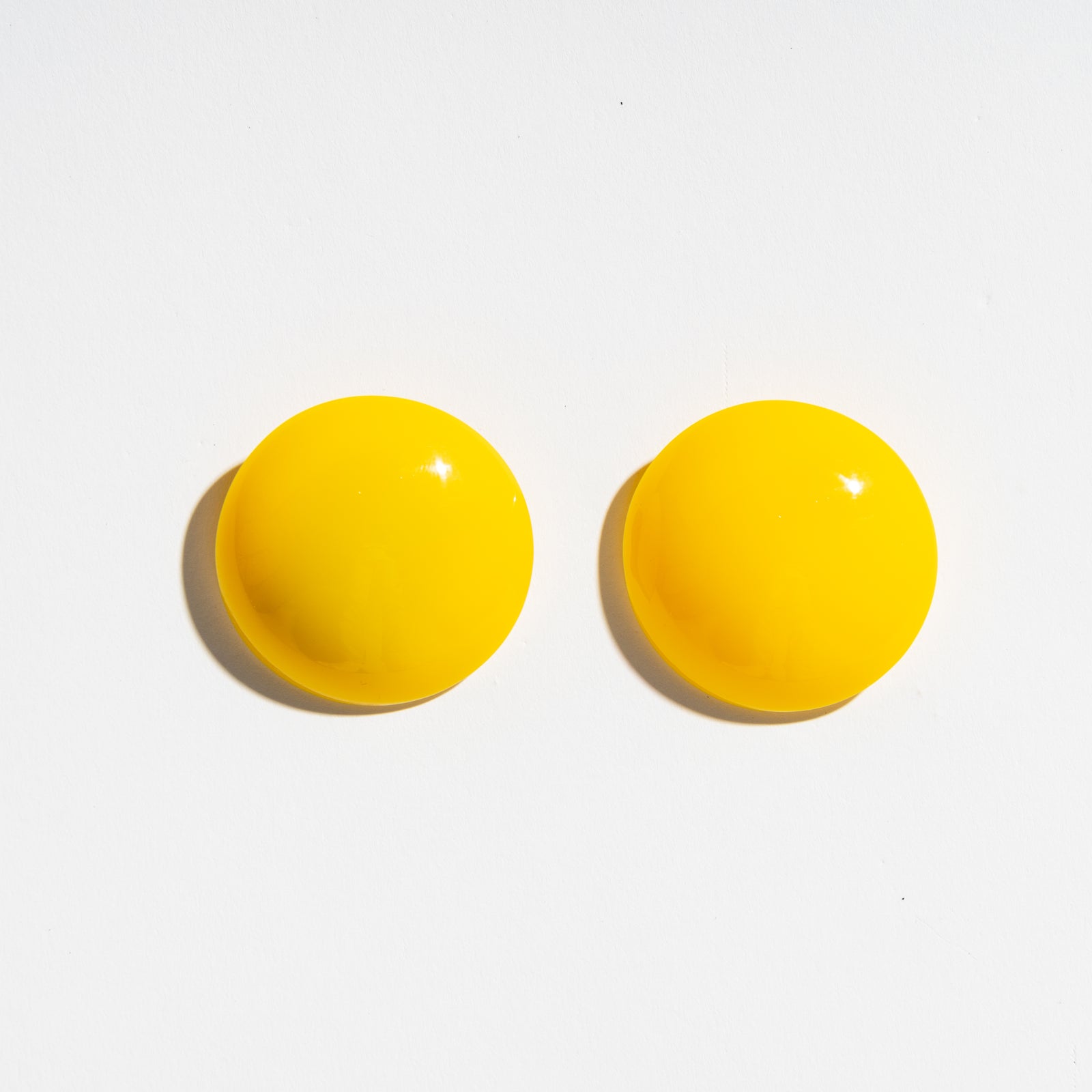 Alexandra Blak Lucite Soothsayer Earrings Yellow