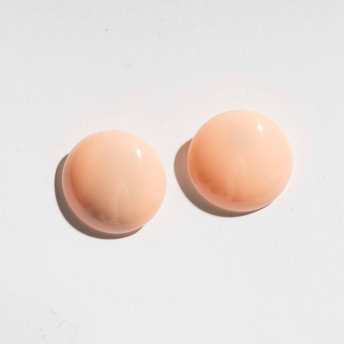 Alexandra Blak Lucite Soothsayer Earrings Peach