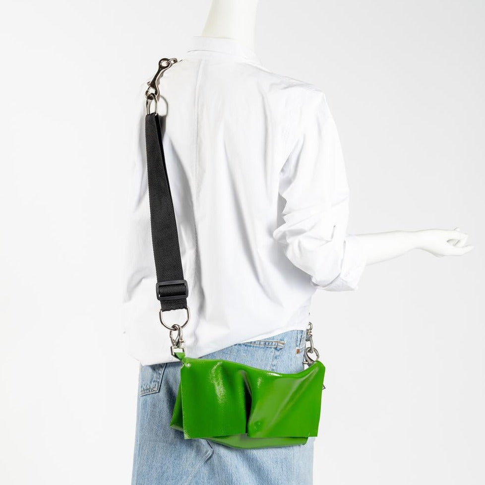 Alexandra Blak Leather Party Bag Green