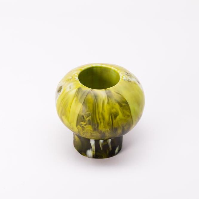 Dinosaur Designs Round Pearl Vase - Malachite