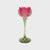 Figgins Stemmed Flower Votive - Fuschia