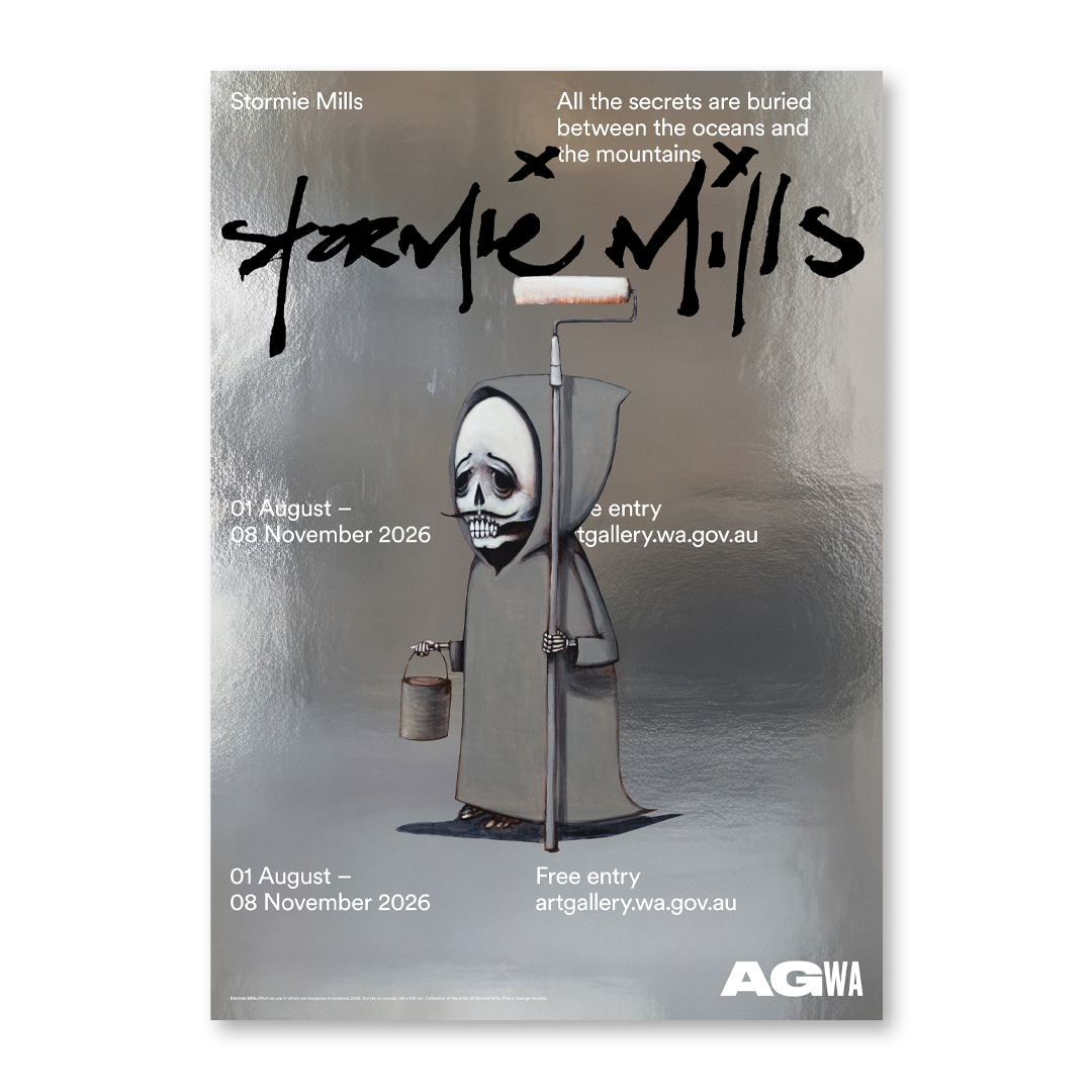 Stormie Mills Chrome Vinyl Exhibition Poster
