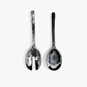 Dinosaur Designs Long Stone Servers - Black Marble (Pair)