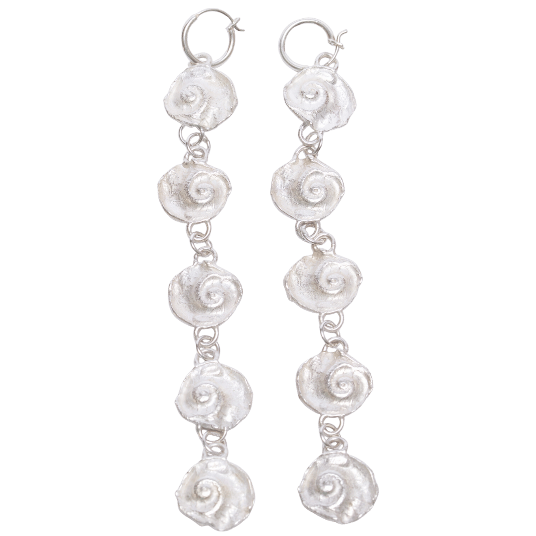 Koro Island Shell Chain Earrings