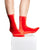 Simone Wild Velvet Sock's in Fire Red