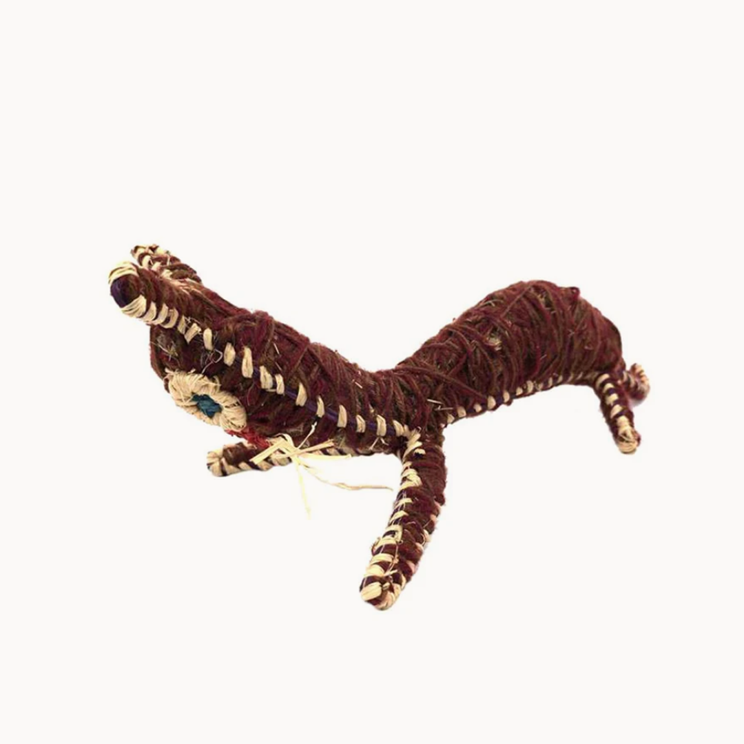 Tjanpi Cat Scultpure by Dianne Ungukalpi Golding