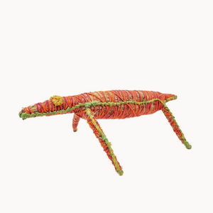 Tjanpi Tinka (Lizard) Sculpture by Pauline Golding
