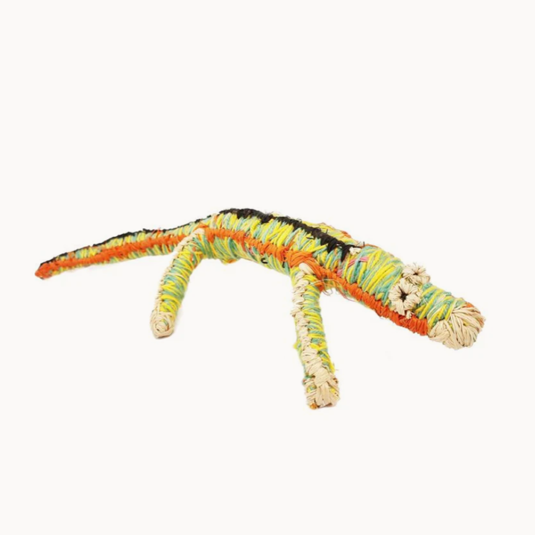 Tjanpi Tinka (Lizard) Sculpture by Yuminia Kenta