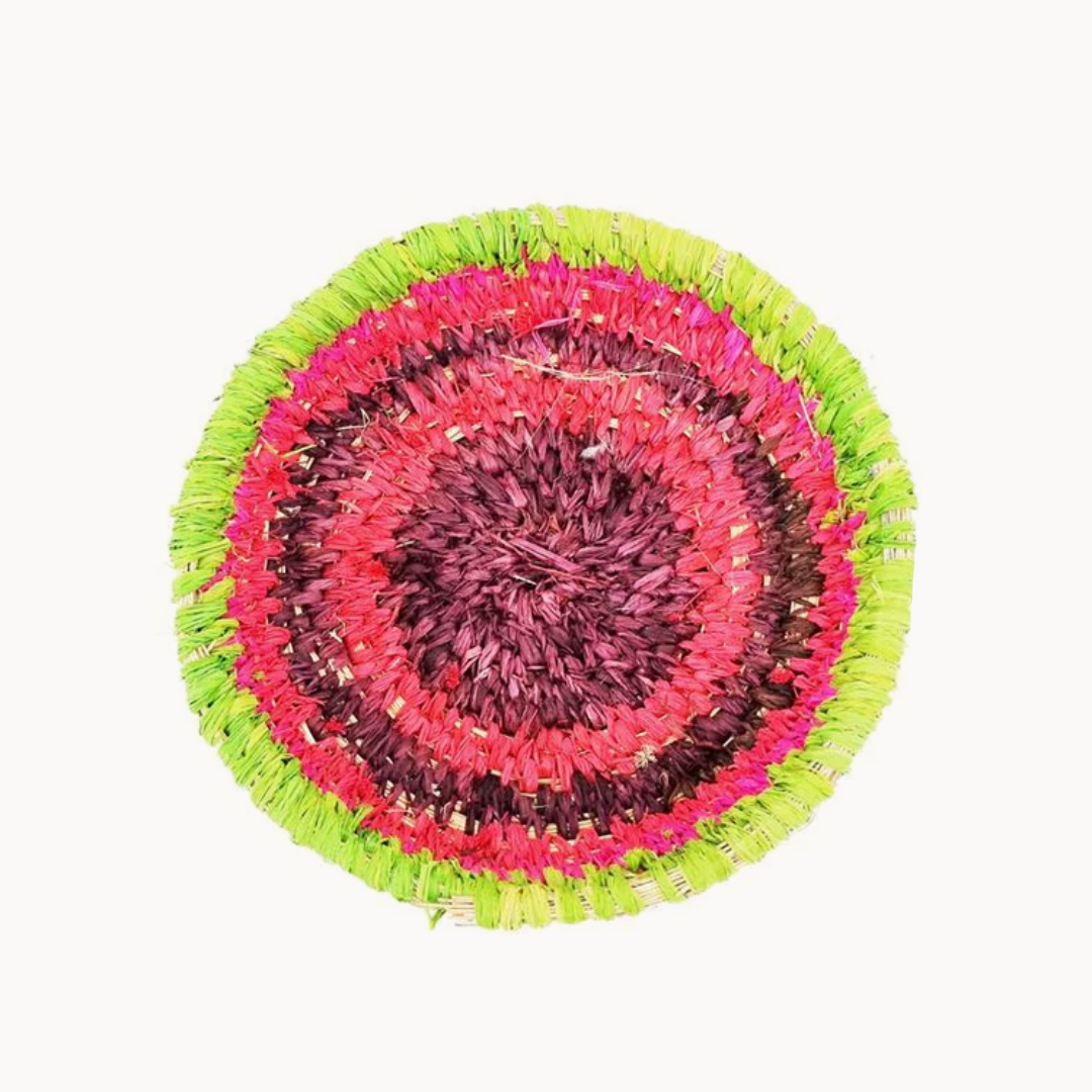 Tjanpi Desert Weavers Basket by Rene Nelson D16cm x H4cm