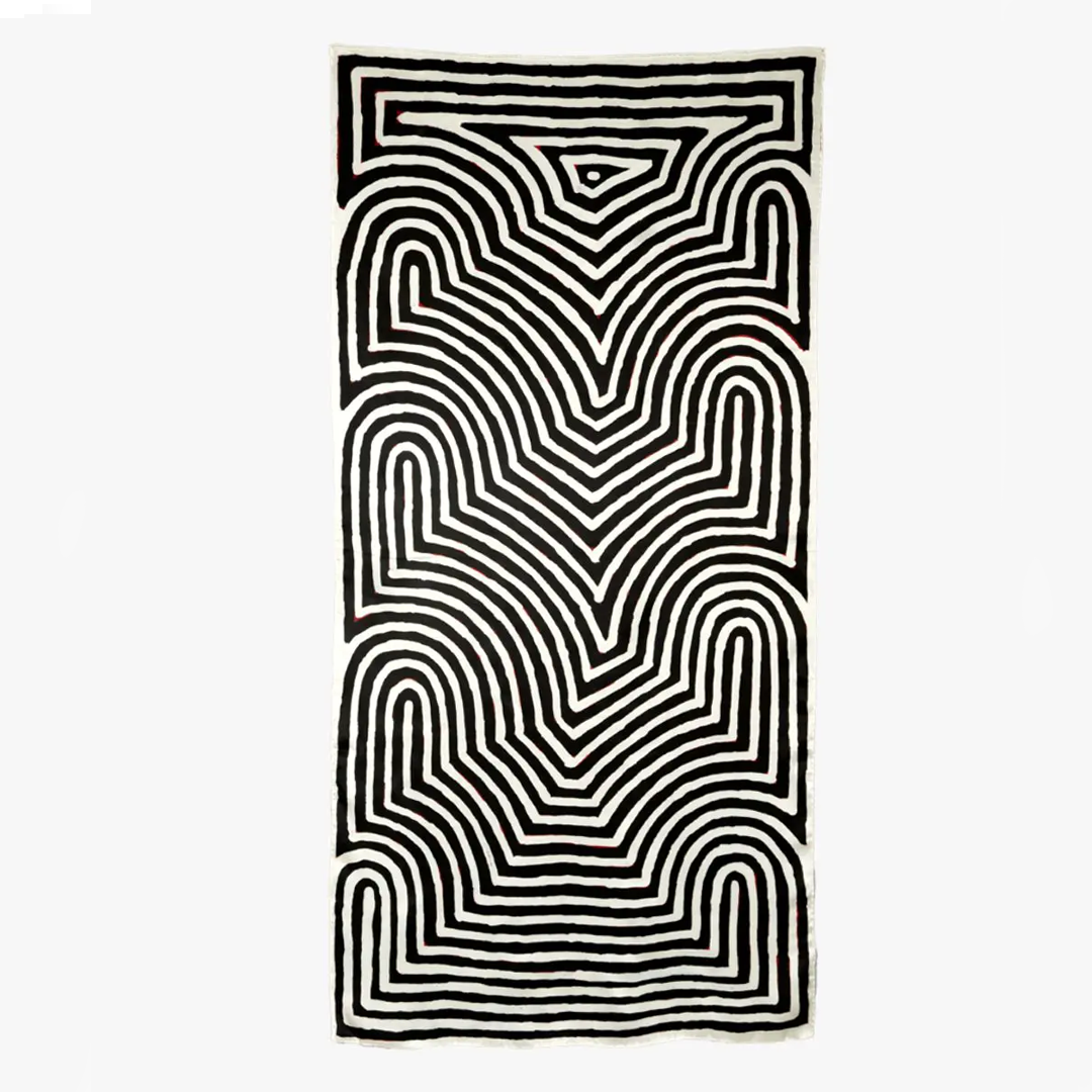 One of Twelve Untitled Scarf by Aubrey Tjangala
