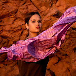 One of Twelve Untitled Scarf by George Tjungurrayi