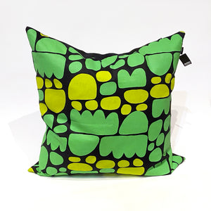 AGWA x Ikuntji Artists Cushion Cover 65 x 65cm - Puli Puli Rocks (Green)