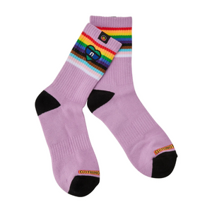 Clothing the Gaps Blak Rainbow Luv Socks - Lilac