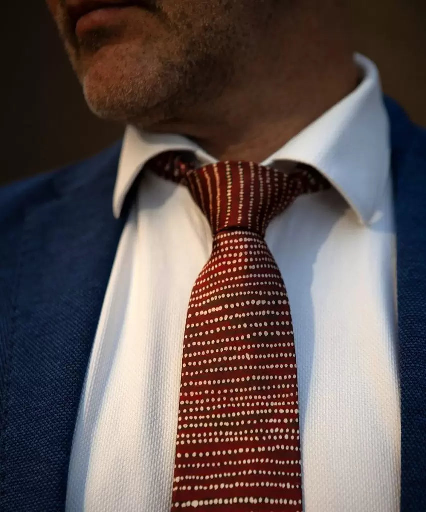 One of Twelve Hail at Kaakurutintjinya Tie - Willy Tjungurrayi