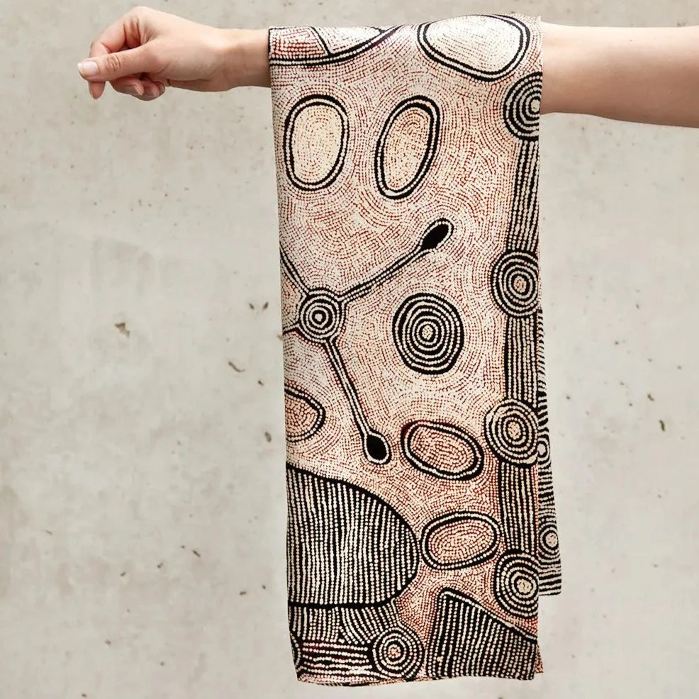 One of Twelve Untitled Scarf by Yalti Napangati