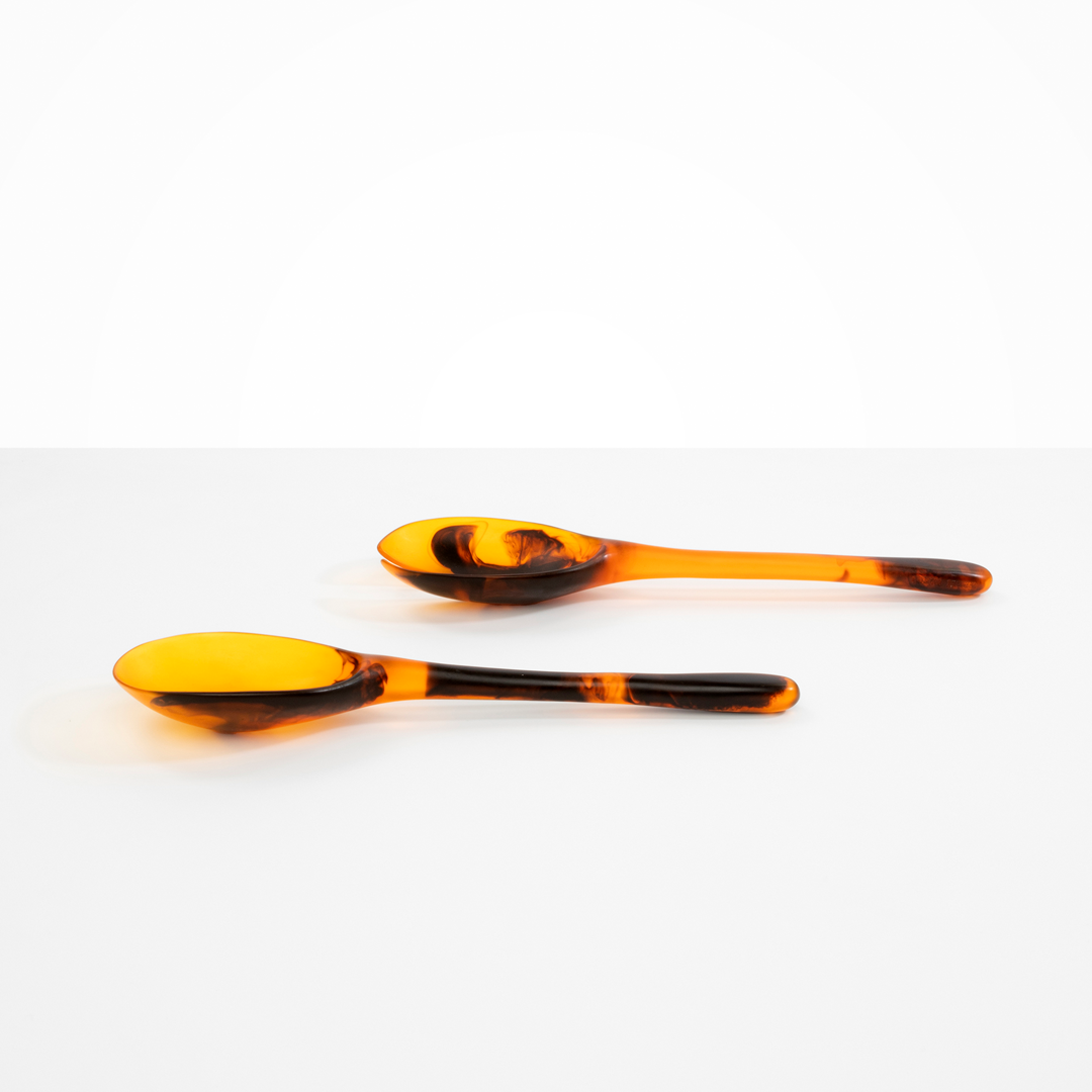 Dinosaur Designs Long Stone Servers - Tortoise (Pair)