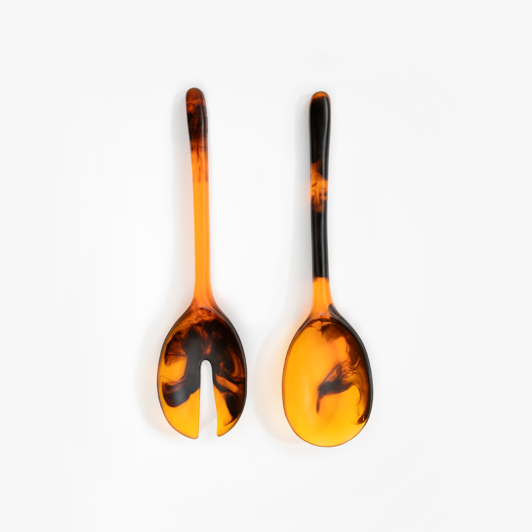 Dinosaur Designs Long Stone Servers - Tortoise (Pair)