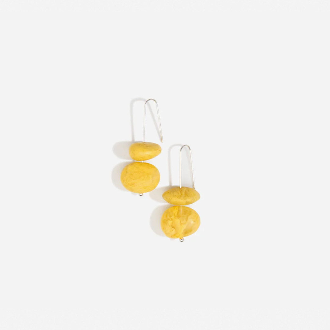 Dinosaur Designs Temple Earth Wire Earrings - Pollen (Gold)