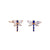 Dragonfly Crystal & Sapphire Earrings