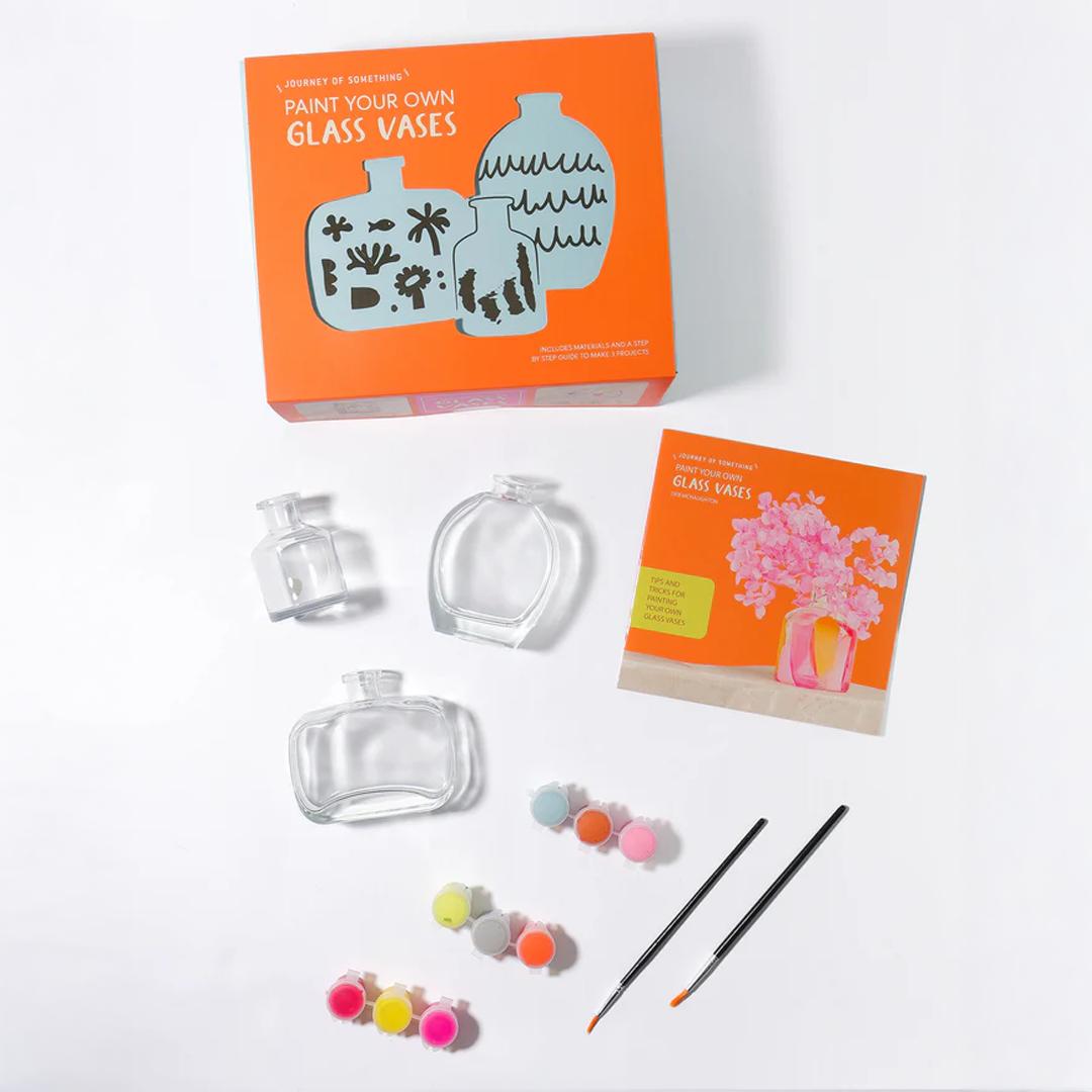 Paint Your Own Glass Vases - Glass Painting Kit