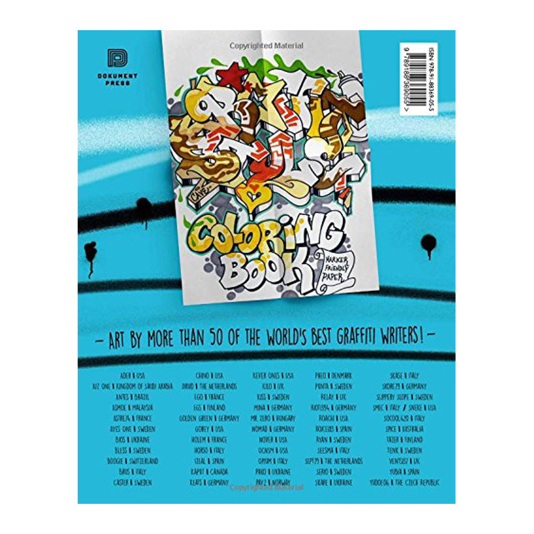 Graffiti Style Colouring Book