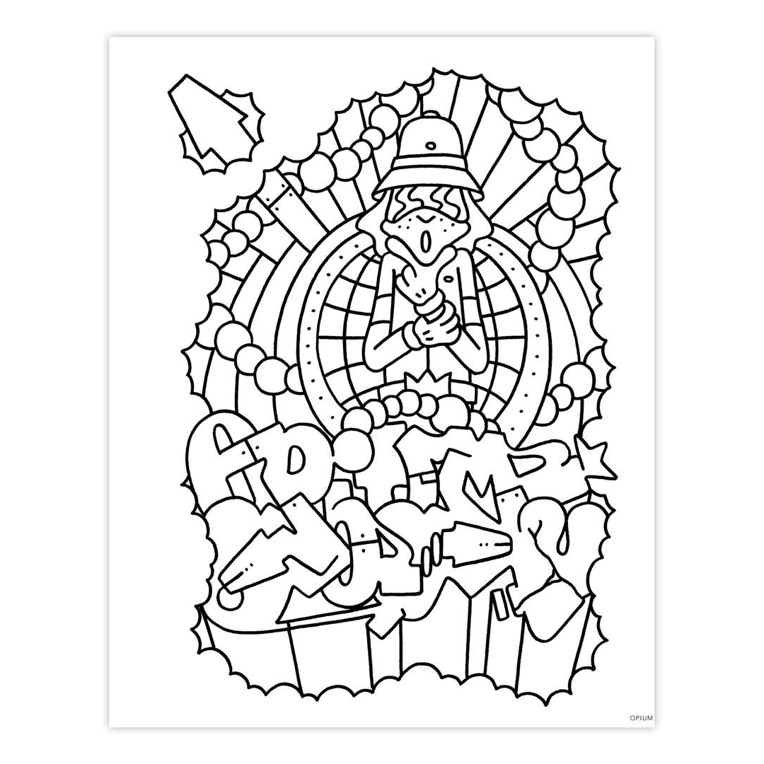 Graffiti Style Colouring Book