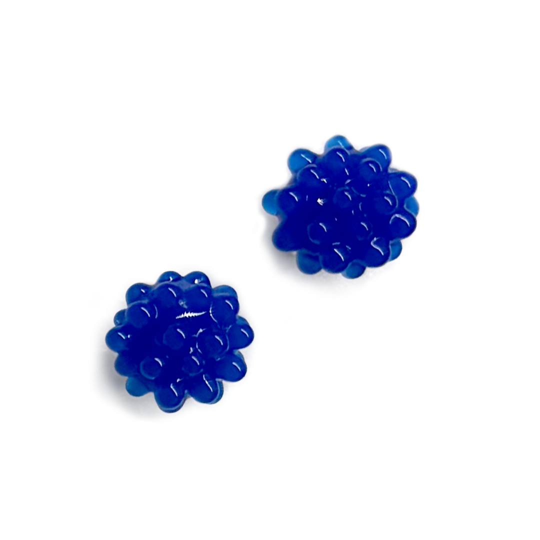 Henschke Jewellery Upsy Knobbly Stud - Blue