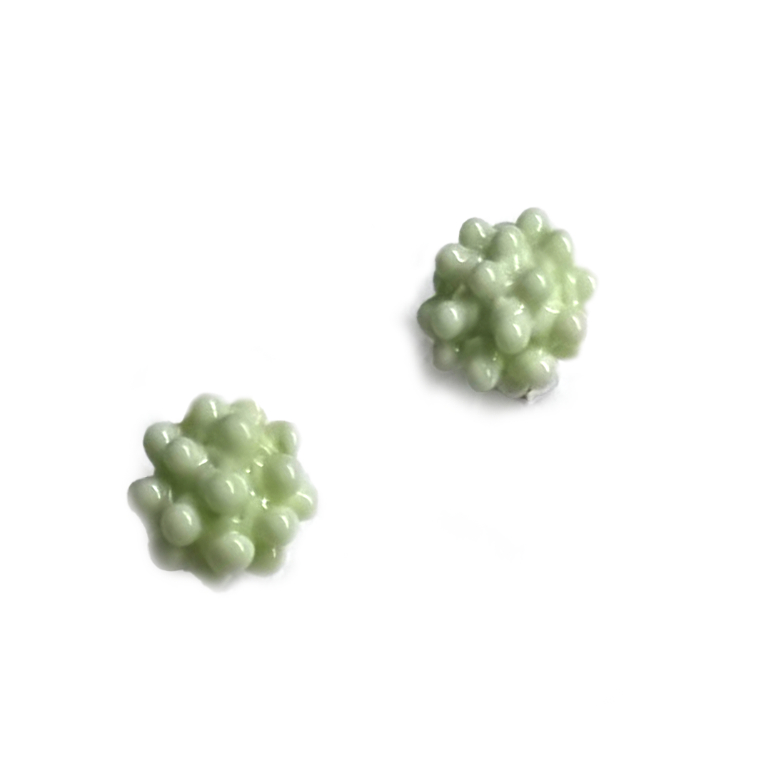 Henschke Jewellery Upsy Knobbly Stud - Pale Mint