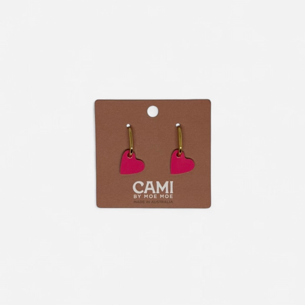 Moe Moe Cami Heart Earrings