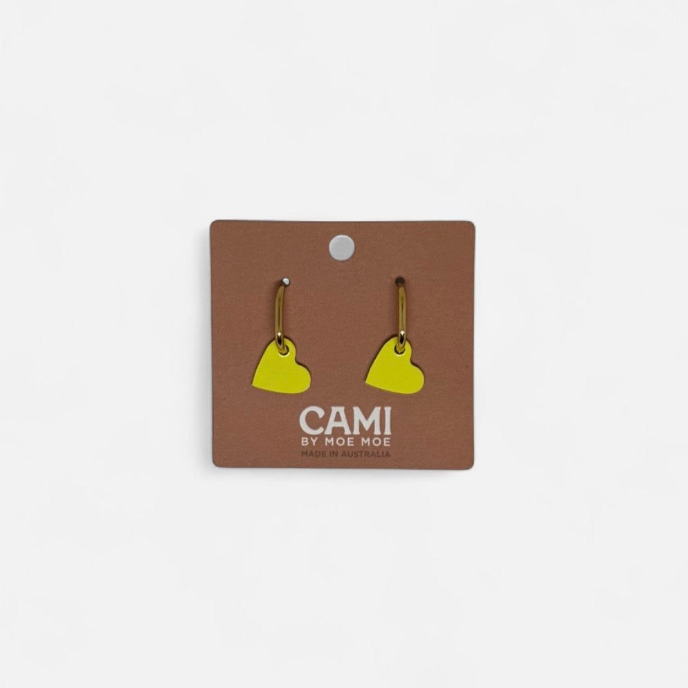 Moe Moe Cami Heart Earrings