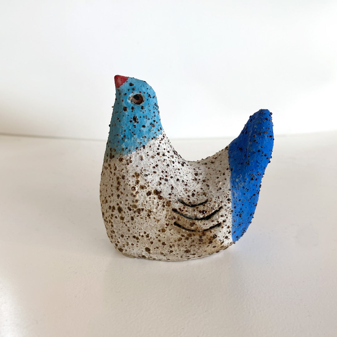 Blue Birds Ceramic Hand Painted  Jenny Dawson