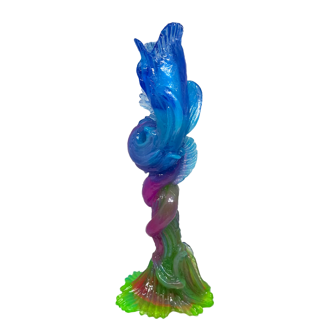 Kate Rohde Dolphin Bud Vase - Ocean/Purple/Green