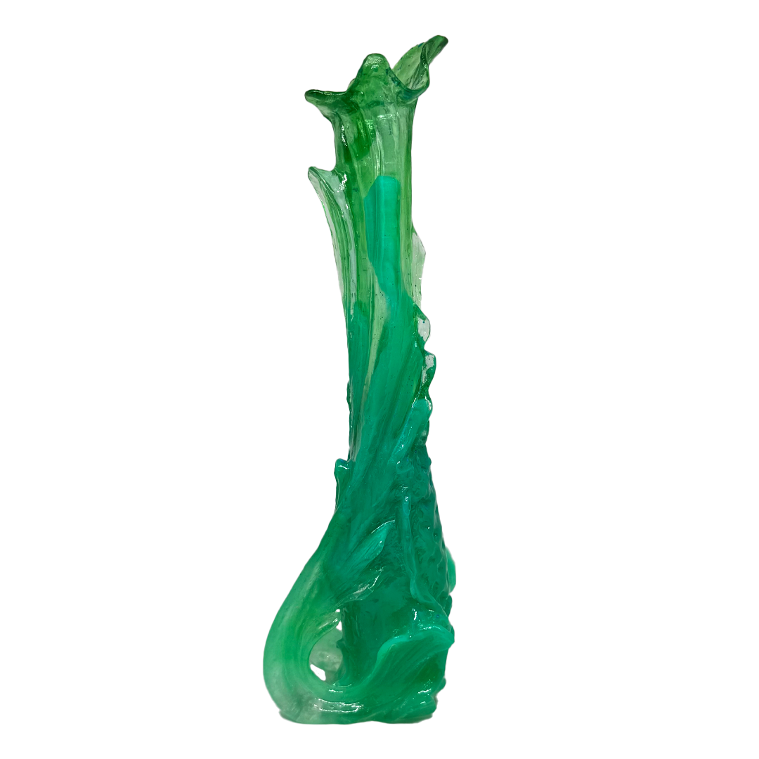 Kate Rohde Large Nouveau Bud Vase - Leaf/Sea Green