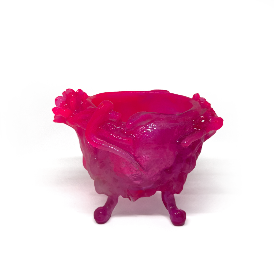 Kate Rohde Small Paw Bowl - Pink/Red