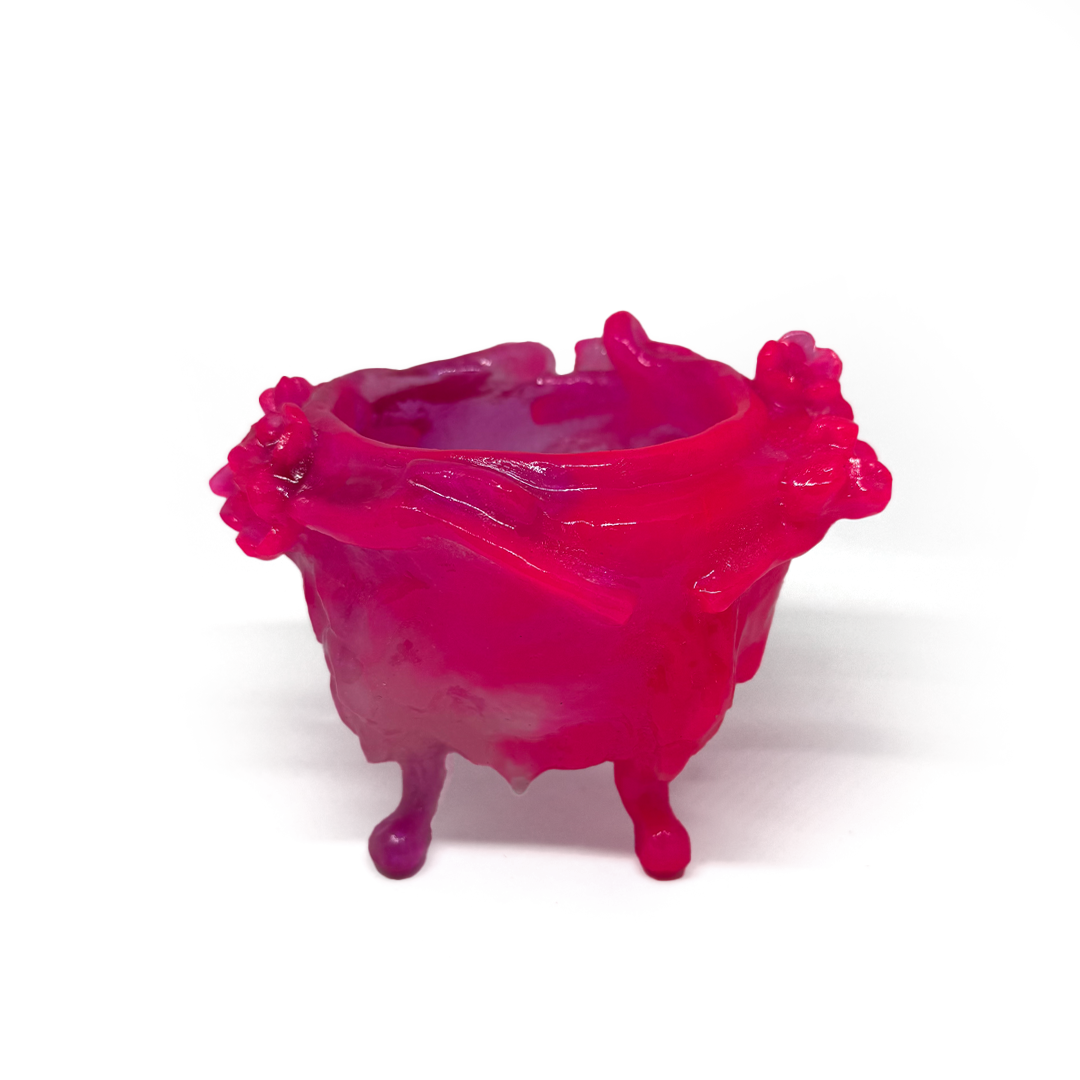 Kate Rohde Small Paw Bowl - Pink/Red