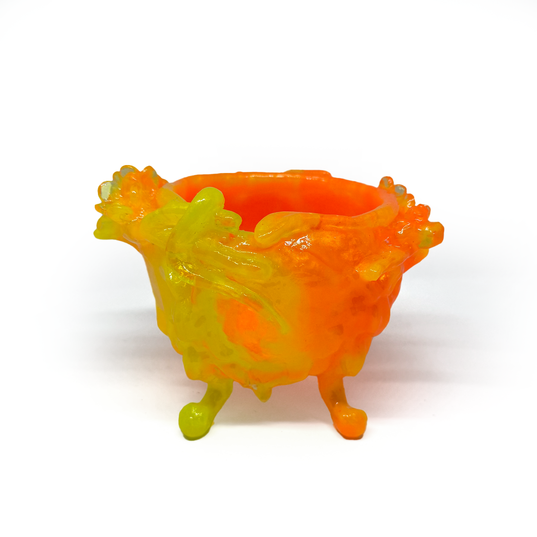Kate Rohde Small Paw Bowl - Orange/Yellow
