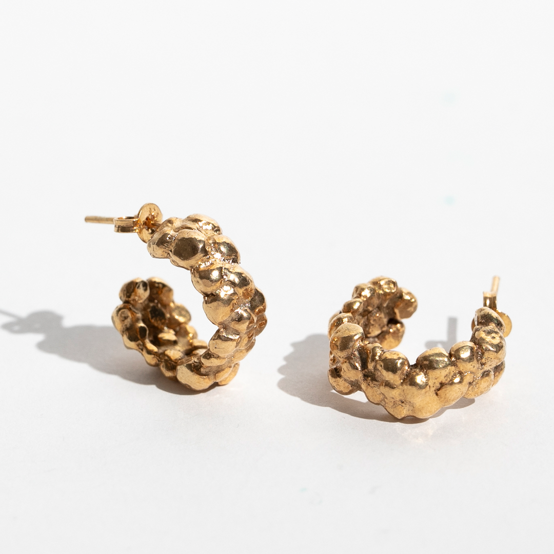 Kira Edwards Bubble Earrings 18 Carat Gold Plated