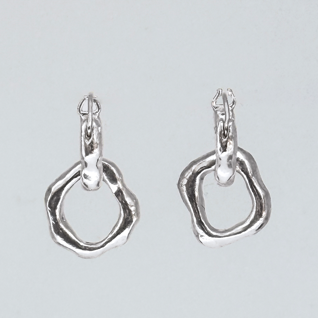 Kira Edwards Mr Squiggle Earrings Sterling Silver