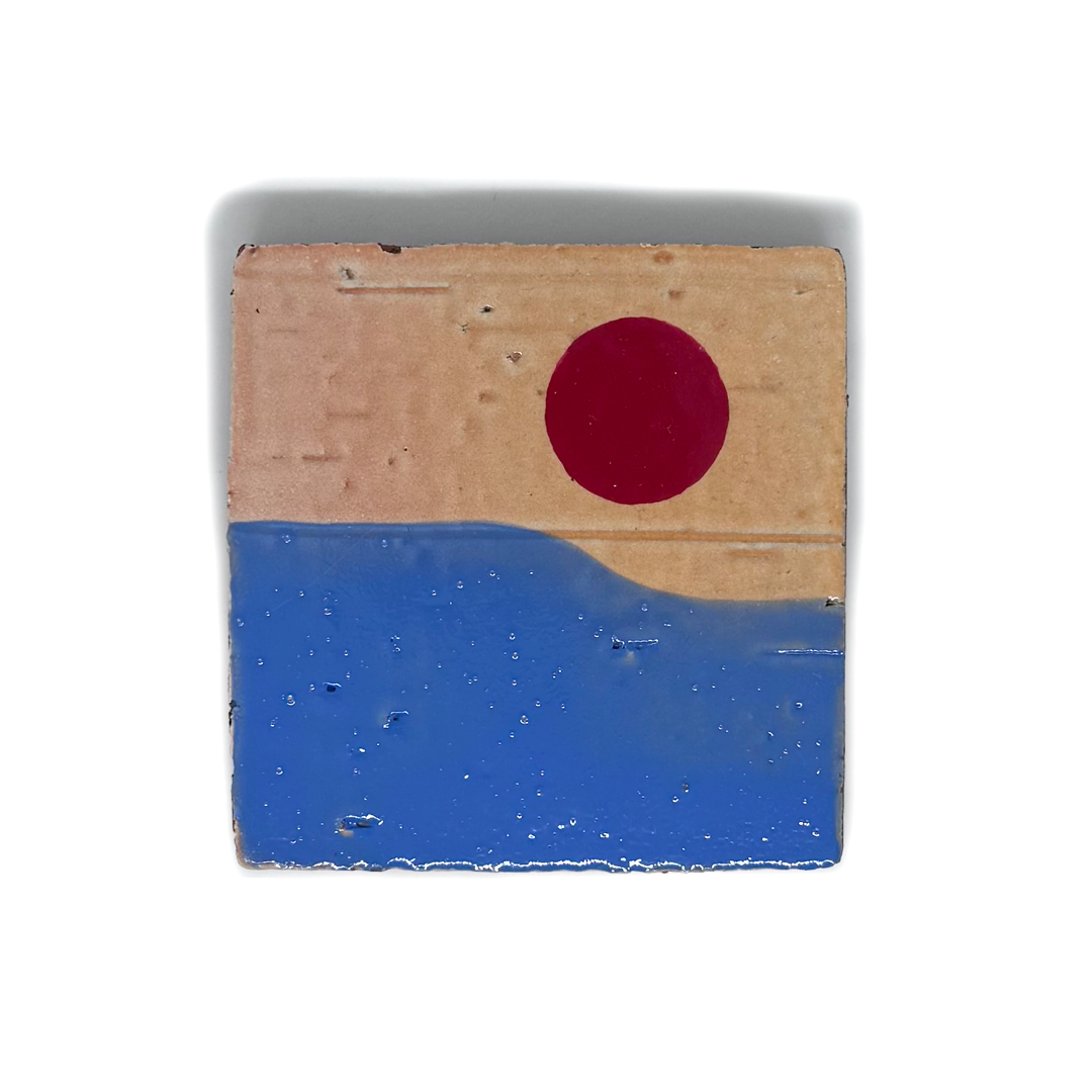 Klopper Moon & Sea Hand Painted Tile