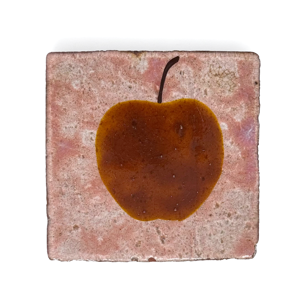 Klopper Hand Painted Tile - Apple