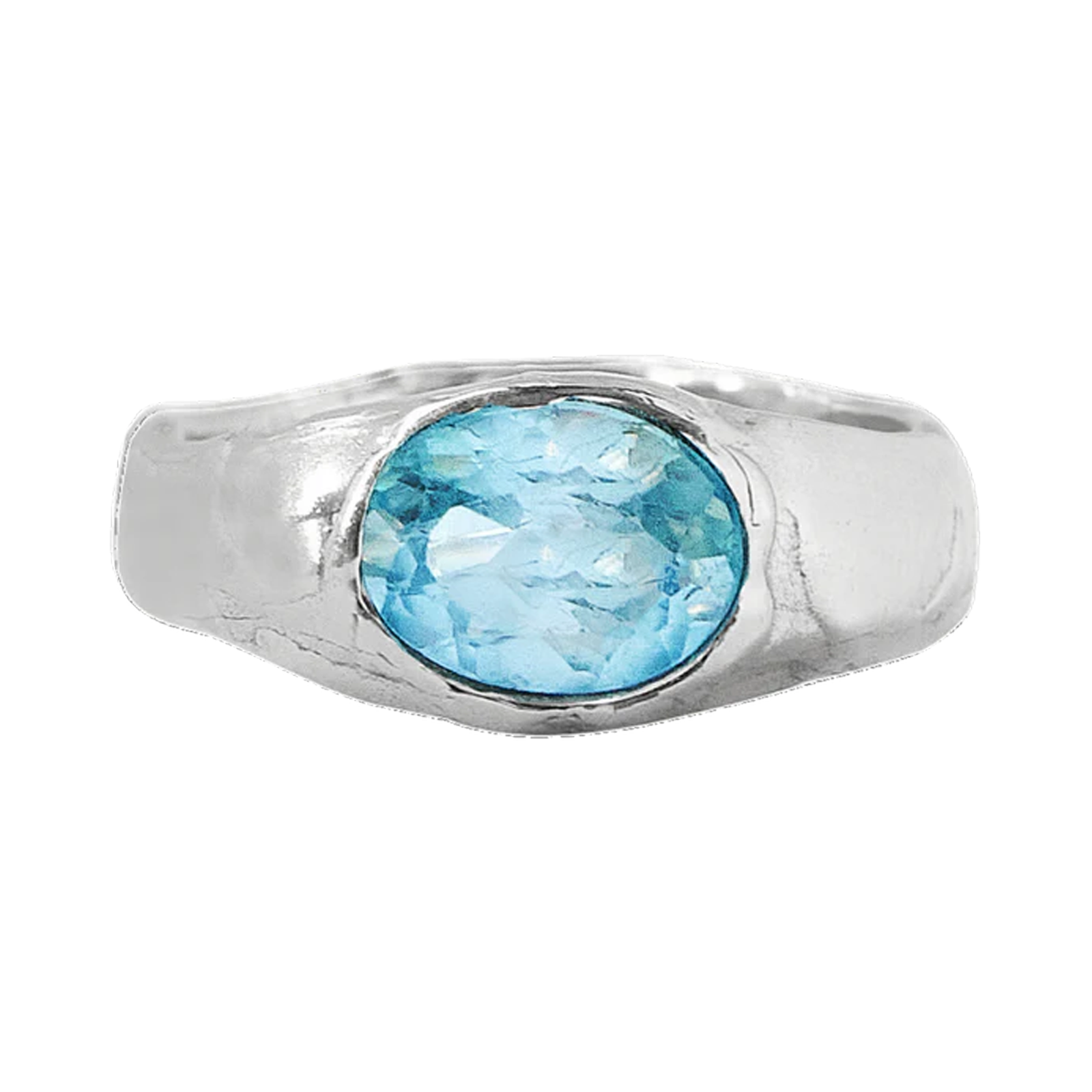 Koro Island George Ring - Topaz