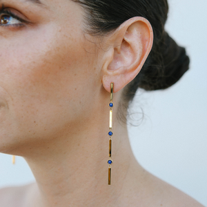 Miro Miro Edie Earrings Gold/Lapis Lazuli