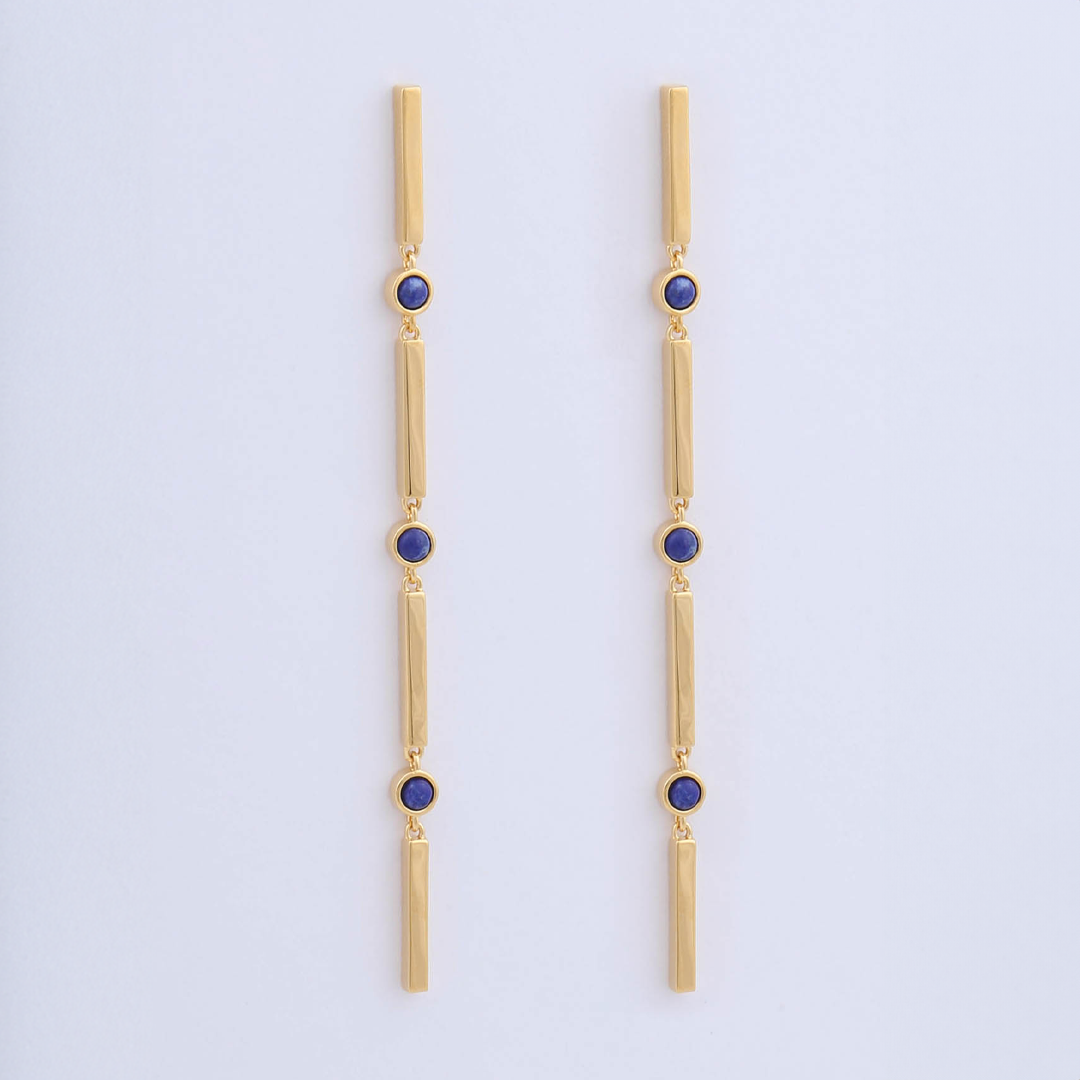 Miro Miro Edie Earrings Gold/Lapis Lazuli