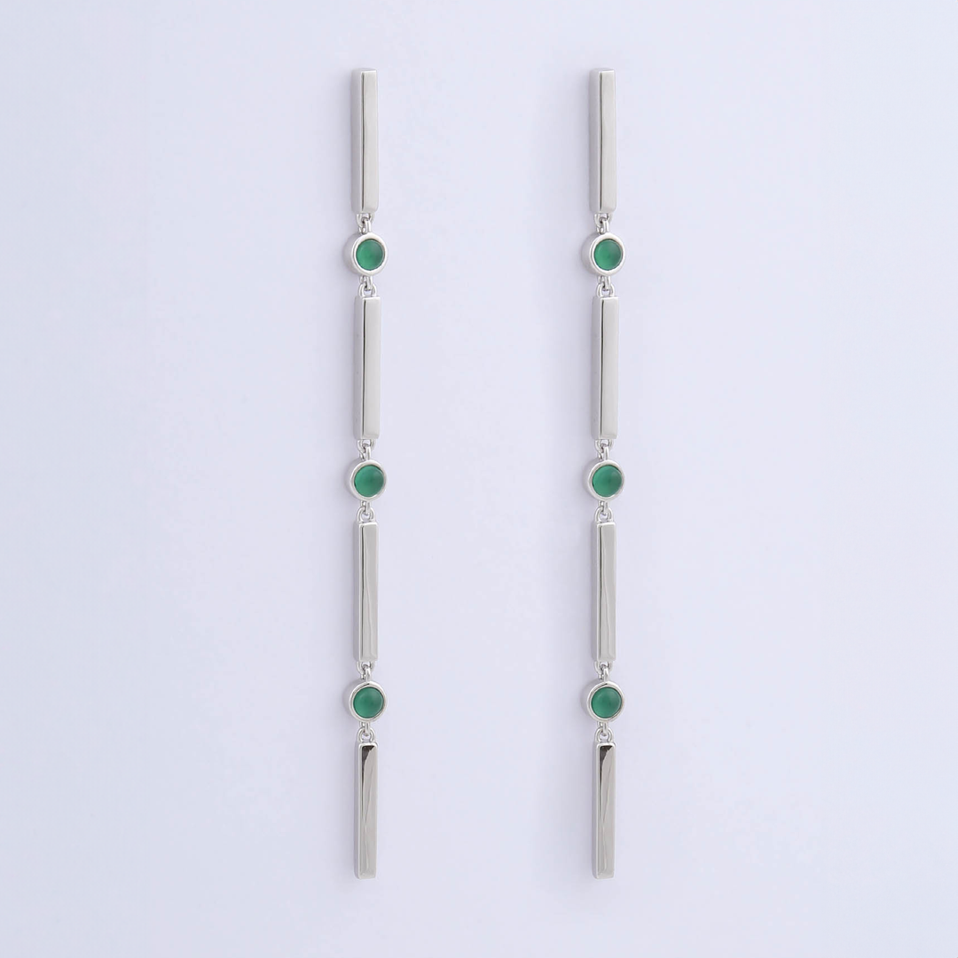 Miro Miro Edie Earrings Silver/Chrysoprase