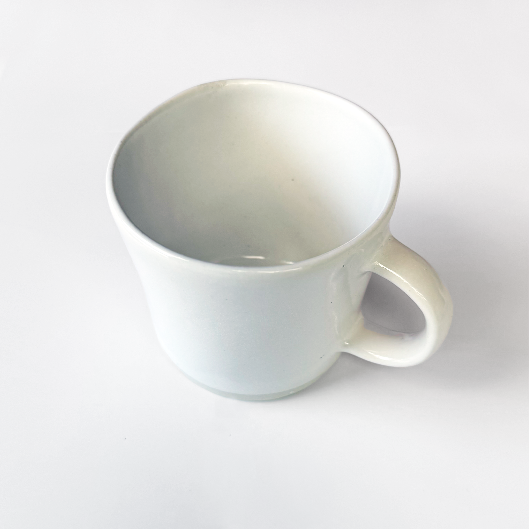 WinterWares Stoneware Mug with Handle 8oz - White