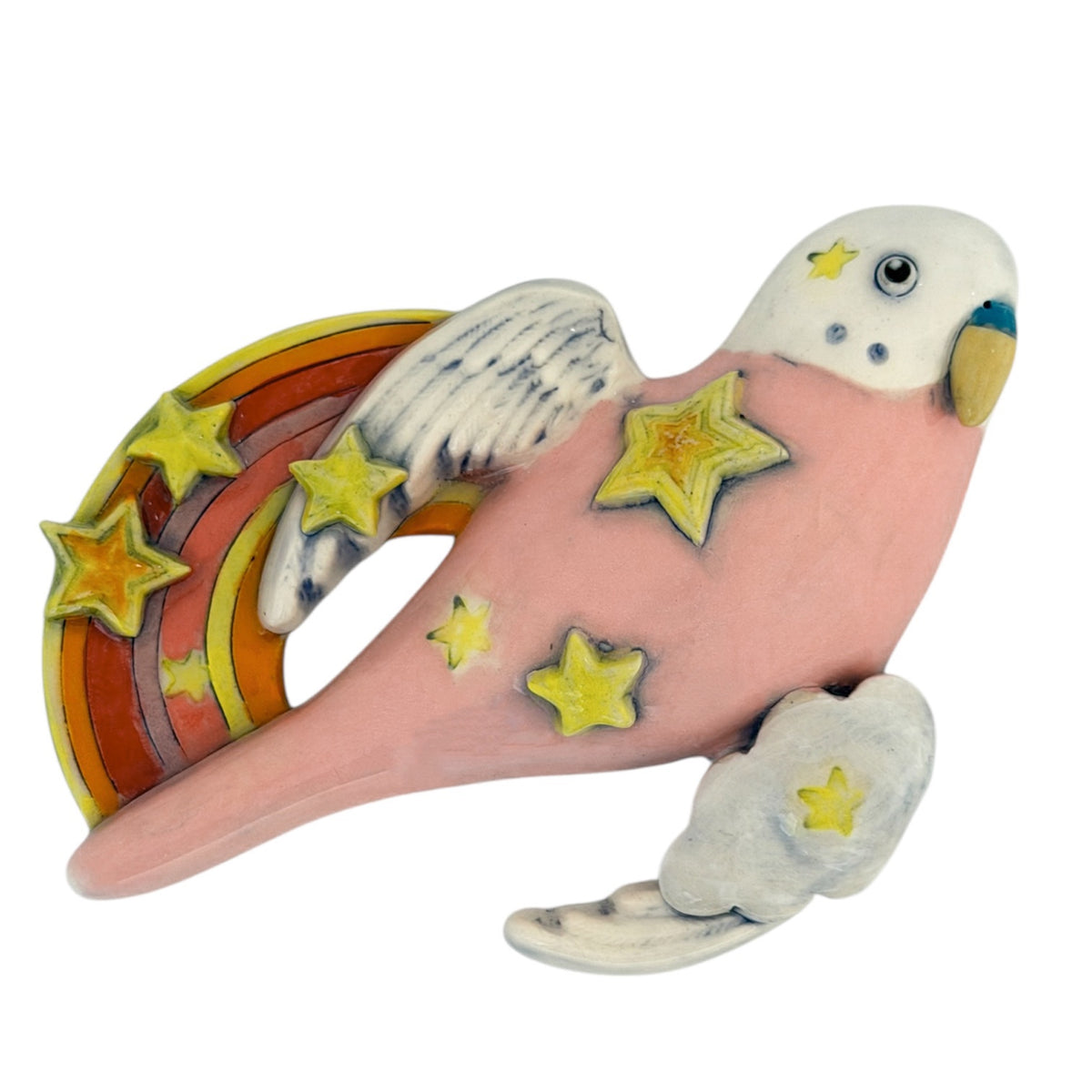 Janelle Peterson Budgie - Tutti Fruity Rainbow