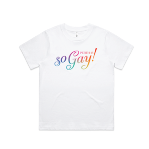 AGWA x Pride Fest Perth is So Gay T-Shirt - White