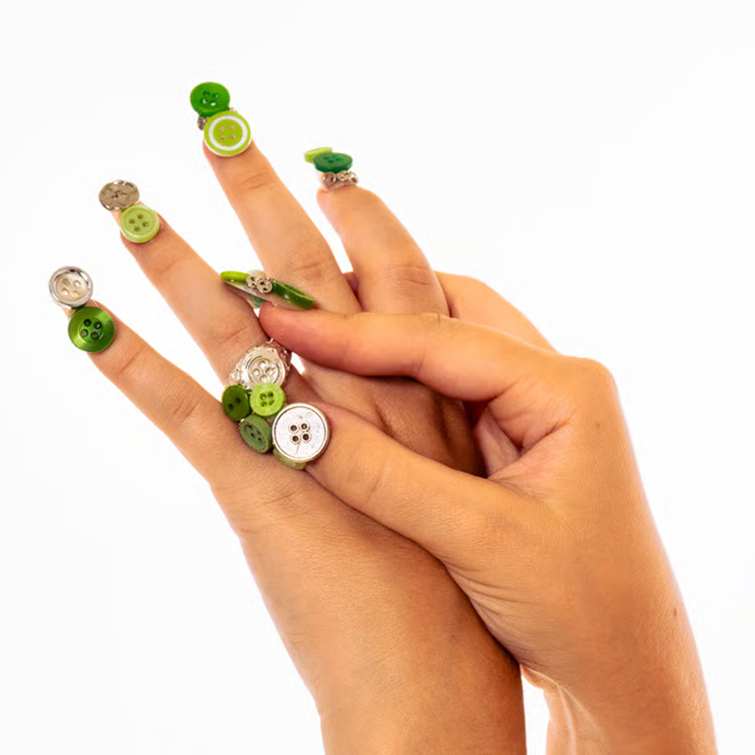 Pickled Jewellery Lucky Button Ring
