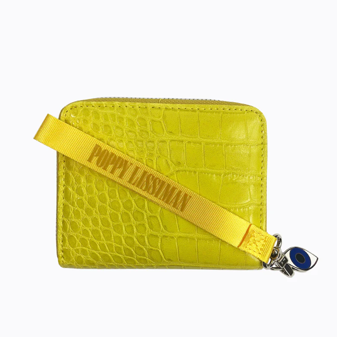 Poppy Lissiman Croc Wallet - Citrus